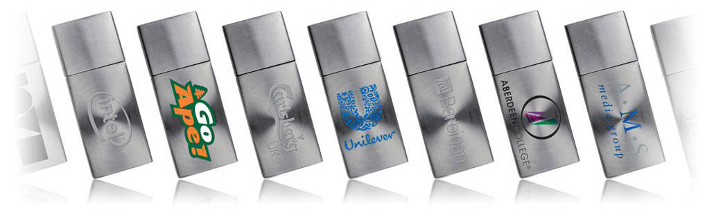Radial Metal USB Stick bedruckt oder graviert mit Ihrem Logo